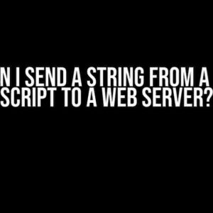 How Can I Send a String from a Python Script to a Web Server?