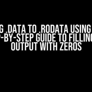 Renaming .data to .rodata using objcopy: A Step-by-Step Guide to Filling Your Output with Zeros