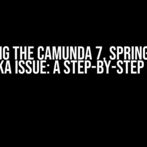 Solving the Camunda 7, Spring Boot, Eureka Issue: A Step-by-Step Guide