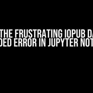 Solving the Frustrating IOPub Data Rate Exceeded Error in Jupyter Notebook